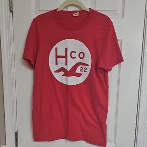 Hollister Red Graphic Tee- Men's